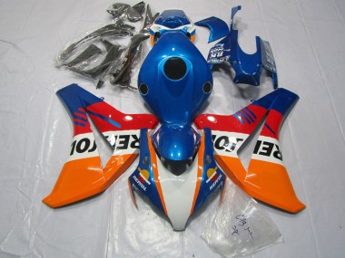 Bleu Repsol & Rouge 2008-2011 Honda CBR1000RR Carénage Moto