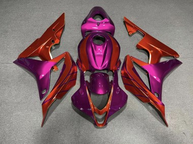 Rouge Violet 2007-2008 Honda CBR600RR Carénage Moto