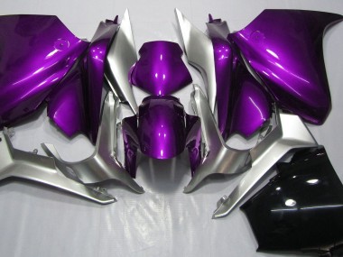 Violet Profond & Argent 2010-2013 Honda VFR1200 Carénage Moto
